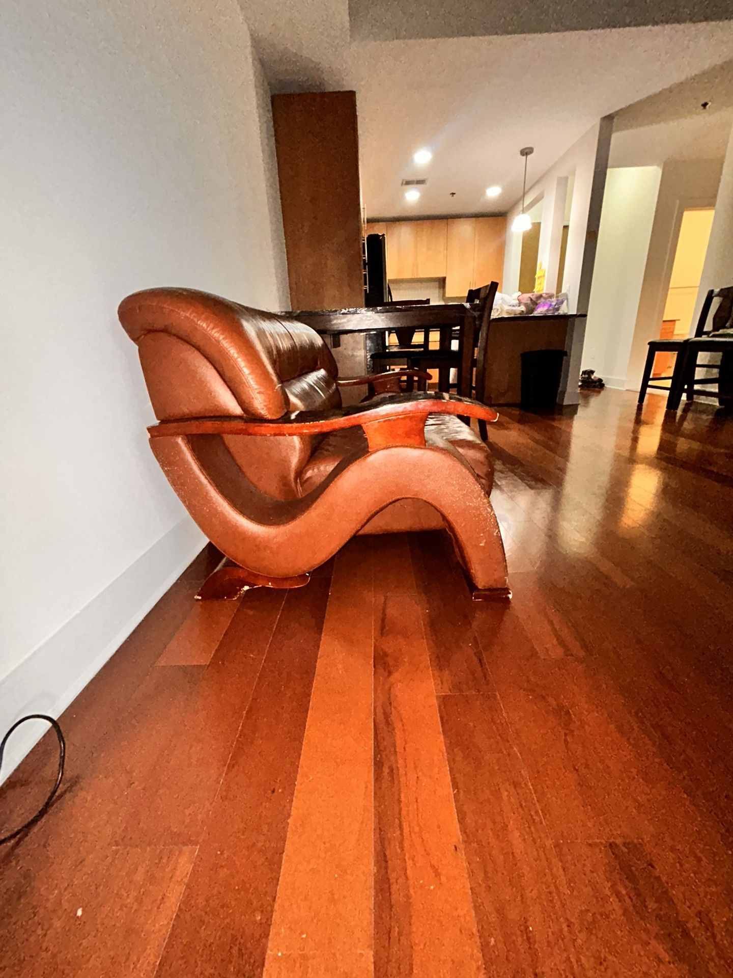 Leather Vintage Love Seat $90 - OBO