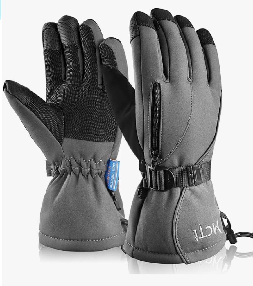 $12 Large Waterproof Mens Ski Gloves Snowboard Snowmobile Cold Weather 