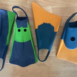 Body Surfing Flippers - 2 Pairs