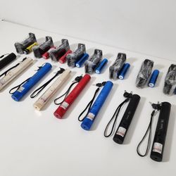 4pcs Green L. Pointer Adjustable Focus Star Shape Light & 2pcs Green & Red L. Pointer Pen Visible Beam