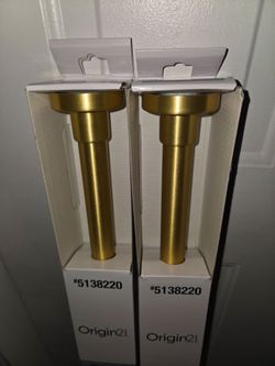 Golden shower courtain rods