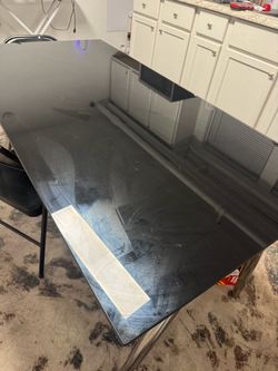 Black Gloss Table W/ NEW Chairs