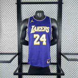 Lakers #24 Jordan NBA Jersey Purple