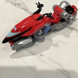 Bandai 2006 Motorcycle Power Rangers Operation Overdrive Red Helio Cycle Toy
