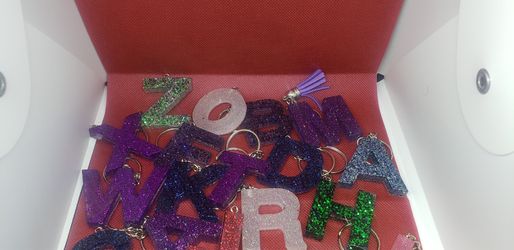 Letter keychains