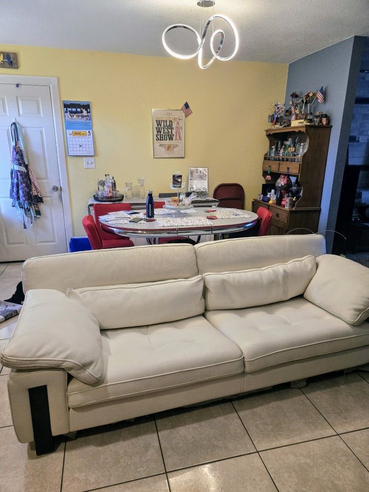Roche Bobois Leather Sofa