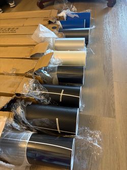 car raps diffrent type of colors just restocked 5 feet long 93 feet wide