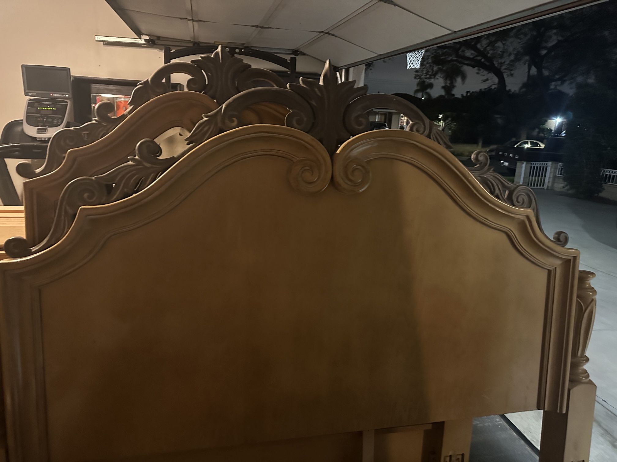King bed Frame, Dresser And Mirror