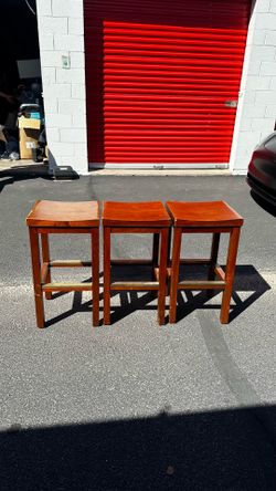 Wooden bar stools