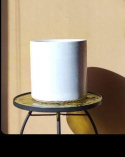 Glazed Ceramic Plant Pot/ Plant Planter/ White Flower Pot Patio Garden Large white