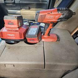 HILTI SIW T-A 22-Volt 1/2 in High Torque Cordless Impact Wrench Kit/two B22 5.2 Li-Ion Batteries And Charger
