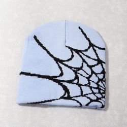 Global Web Beanie - Light Blue