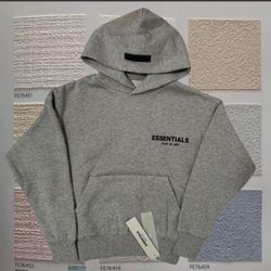🔥 FEAR OF GOD ESSENTIALS HOODIE – DARK OATMEAL – SIZE L (NEW)