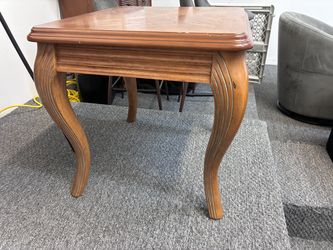 solid square wooden table
