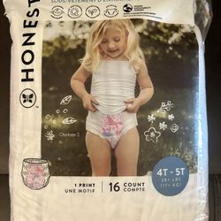 New! Honest Pull Ups  Size 4/5T