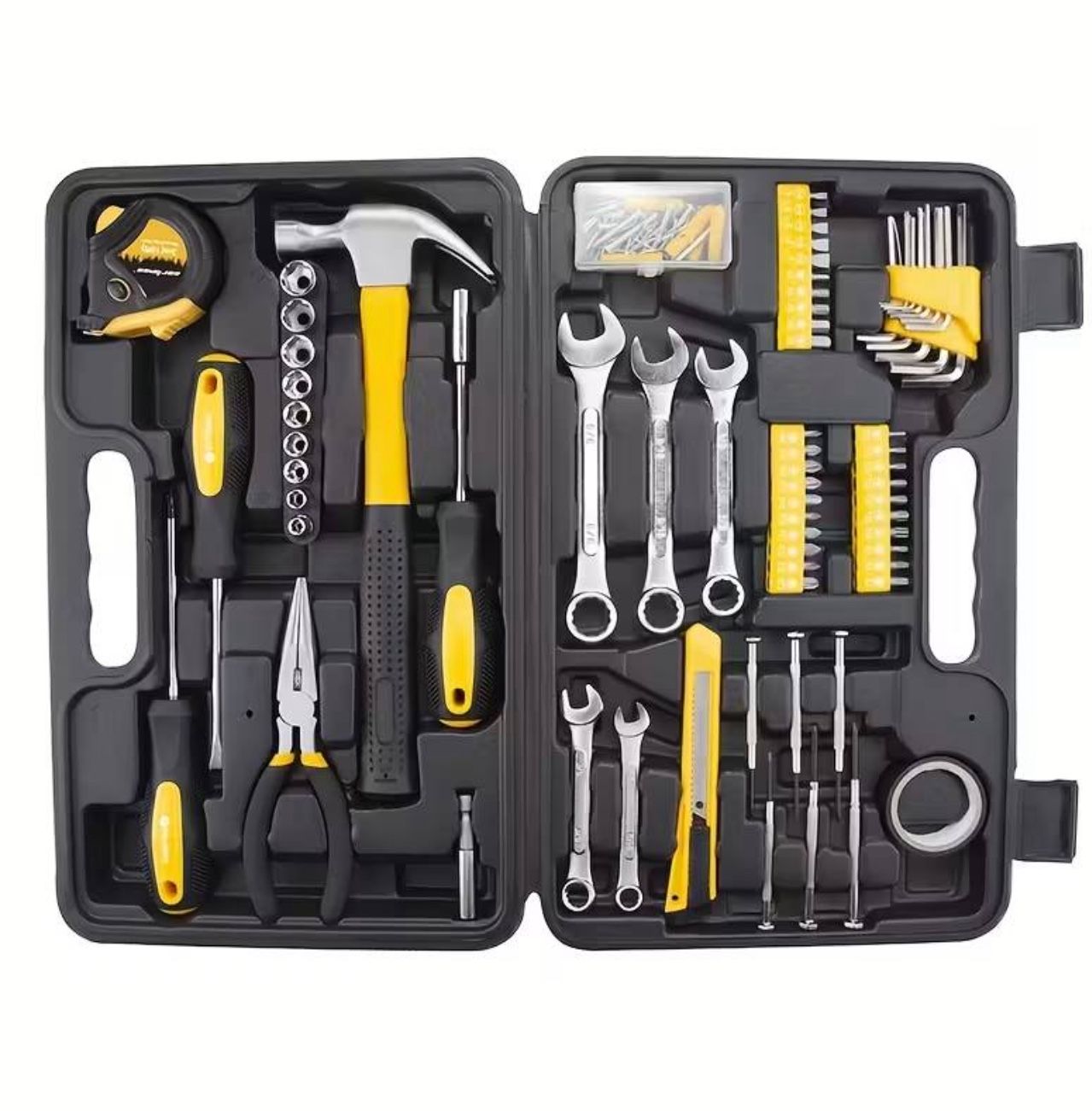 CARTMAN 148pcs Car Repair Tool Set with Ratchet Wrench