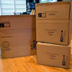 Bowers & Wilkins CCM683 In-Ceiling Speakers (Pair, White Grilles, Used)