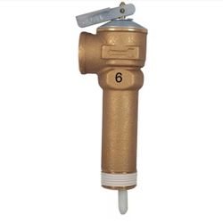 Cash Acme 3/4 in. Bronze NCLX-A Temperature and Pressure Relief Valve with 3-1/2 in. Shank MNPT Inlet x FNPT Outlet=Bc-564