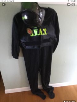 Halloween costume kids size large SWAT