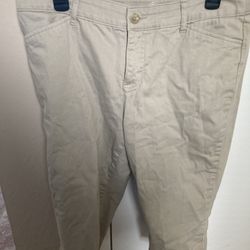 Khaki Color Capris , Size 14 P