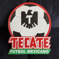 Tecate Futbol Mexicano Beer Sign | Soccer Theme | Collectible Decor