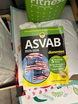 ASVAB 2025/2026 For Dummies Book
