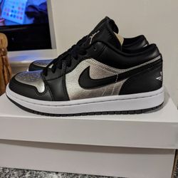 Jordan 1 Low Silver Toes Size 7w And 10w