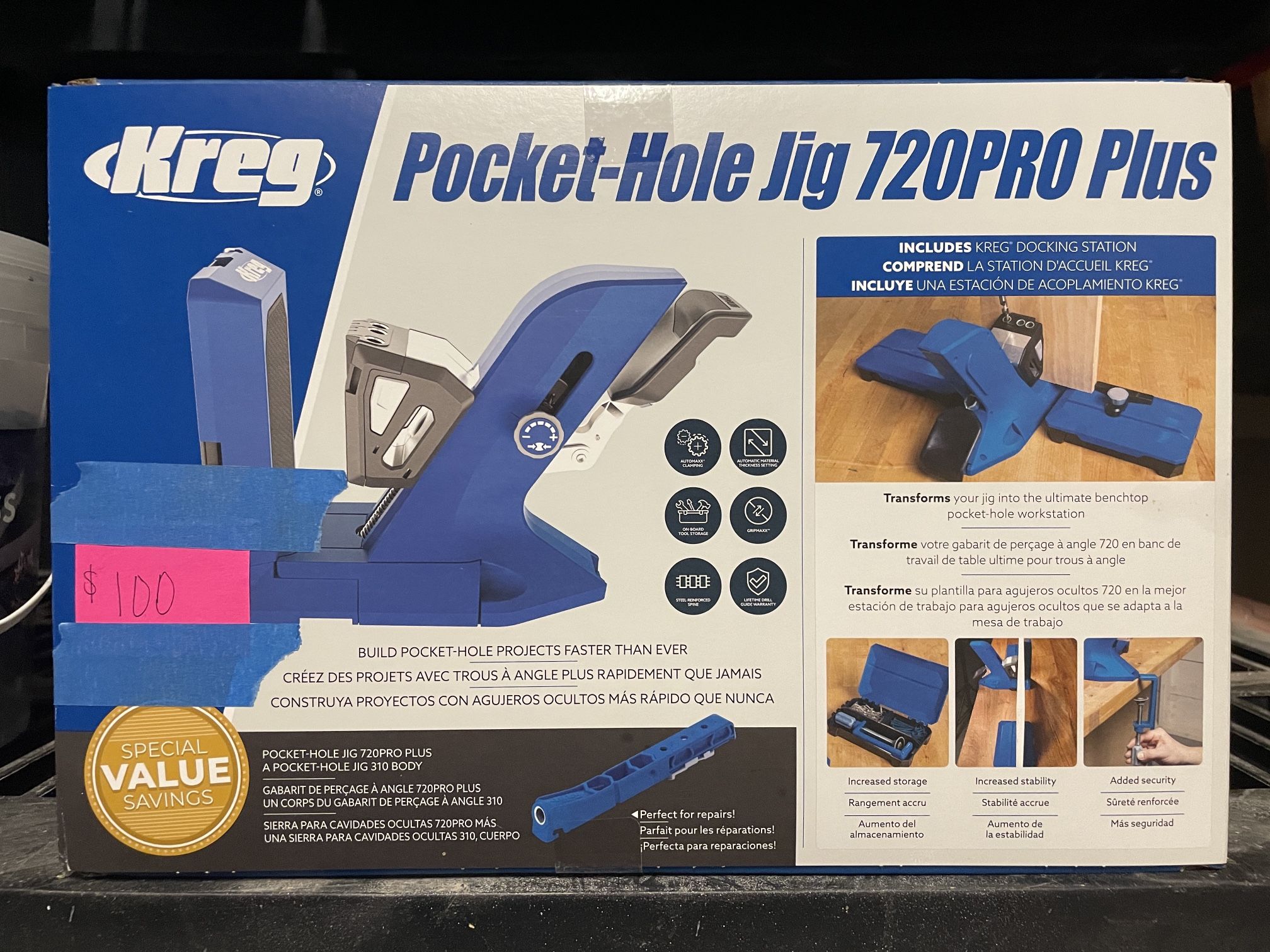 Kreg PocketHole Jig 720PRO Plus Premium, Advanced Jig for RockSolid