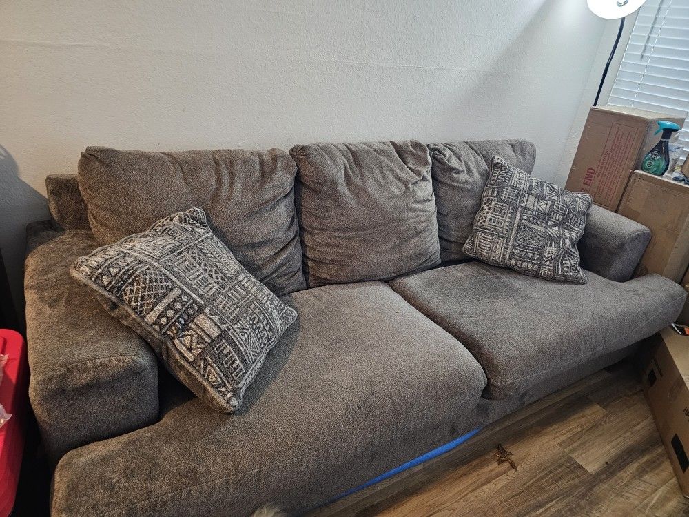 Couch With 2 Pillows