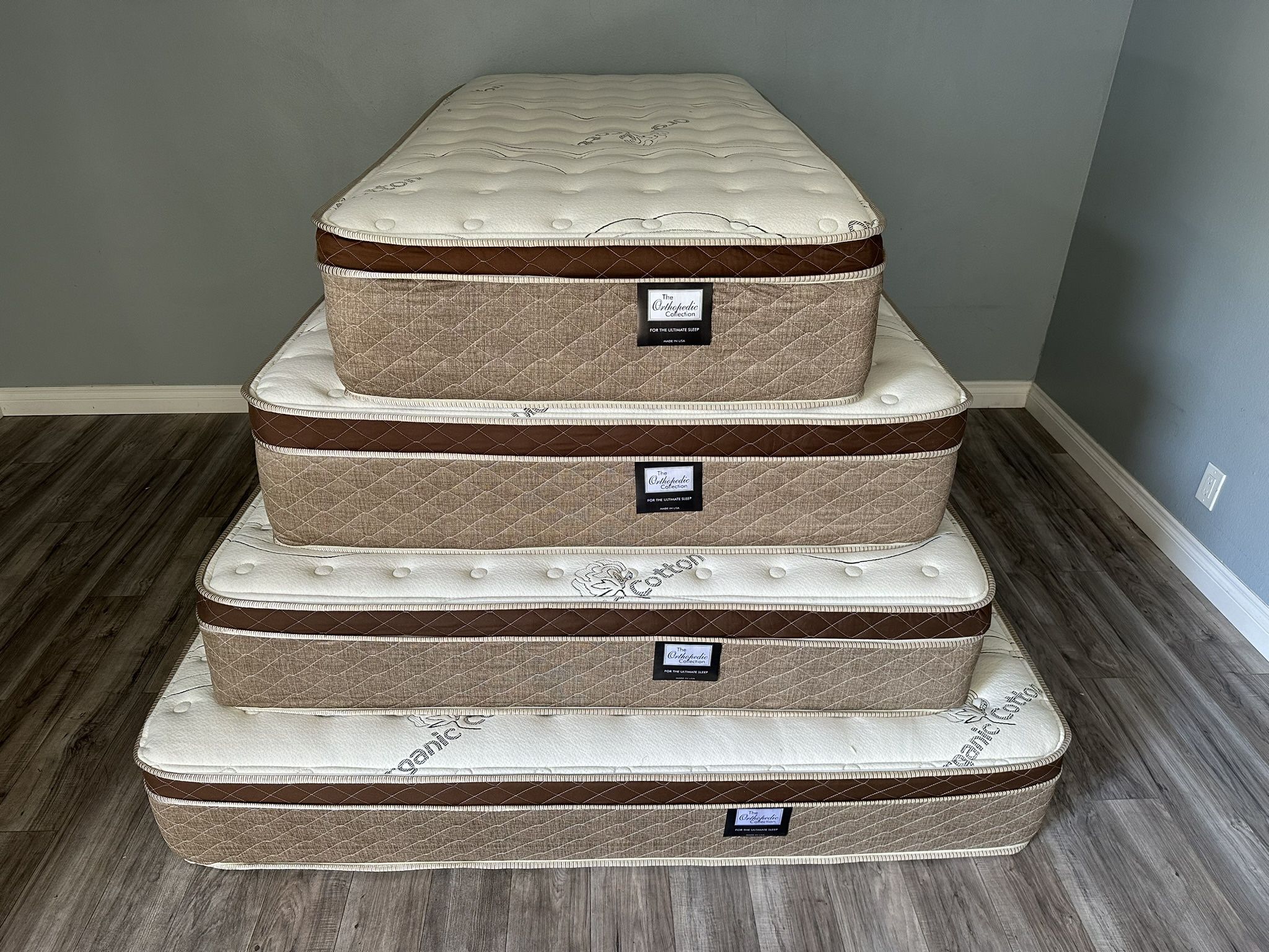 Twin Size Organic Cloud Comfort Europillow Top Mattress