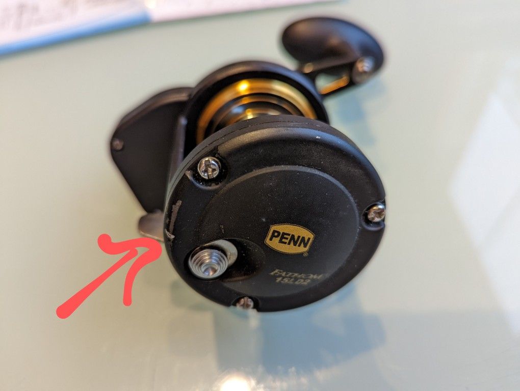 Penn Fathom 15 Lever Drag 2 Speed FTH15LD2 Used Saltwater Fishing Reel