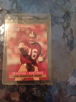 Joe Montana NFL Pro Set Trading Card #1991