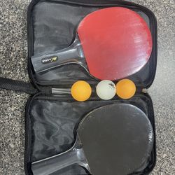 2 Brand New Table Tennis Sets – 4 Rackets & 6 Balls Total