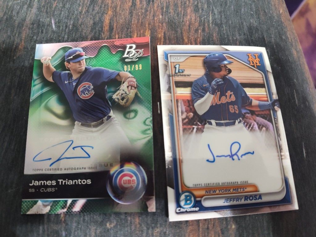 Autographed Signed Baseball Cards