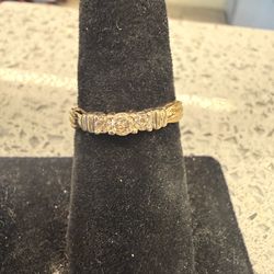 10KT Ring w/ Small Round Diamonds 39689-1