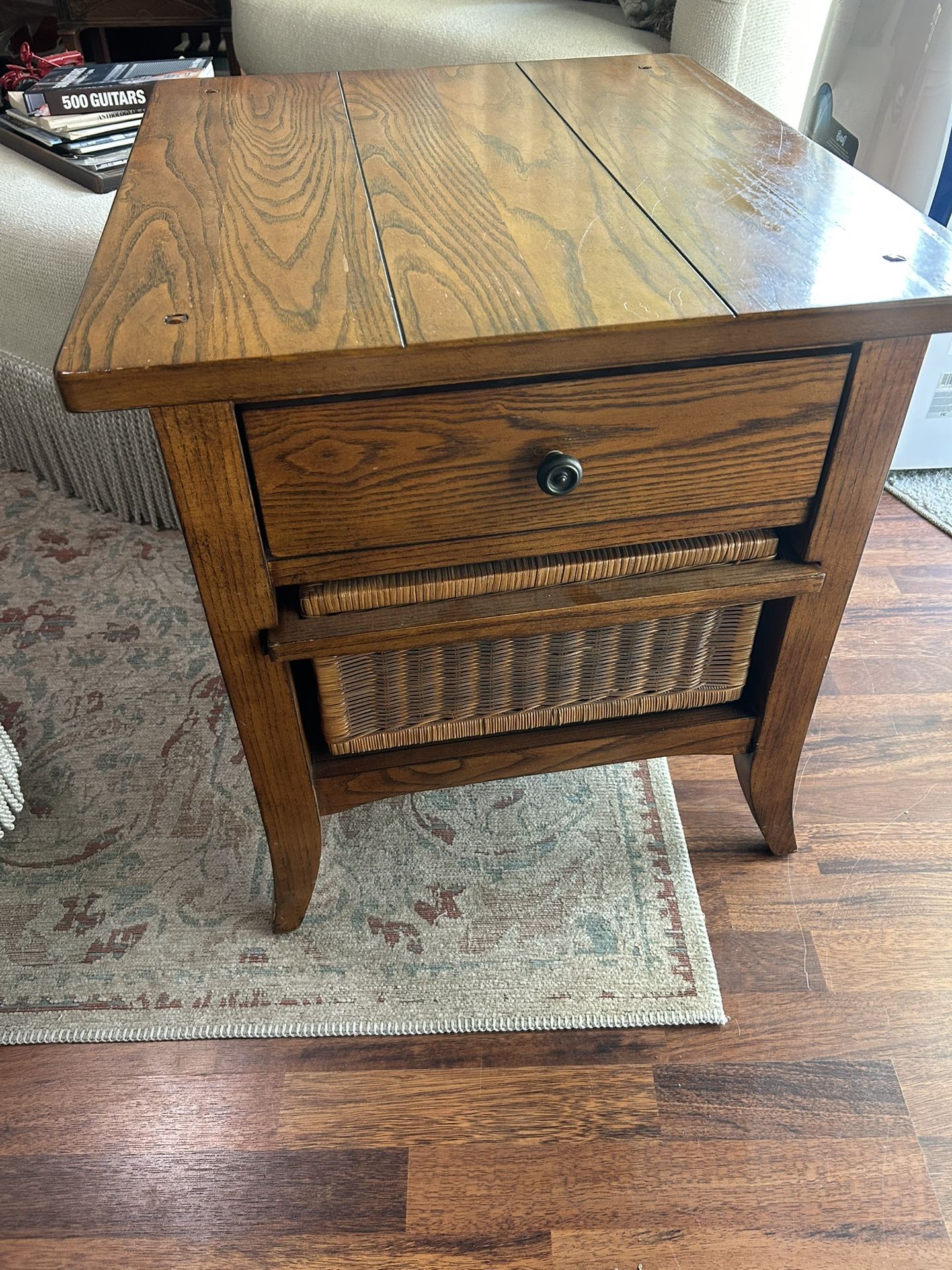 Oak End Table