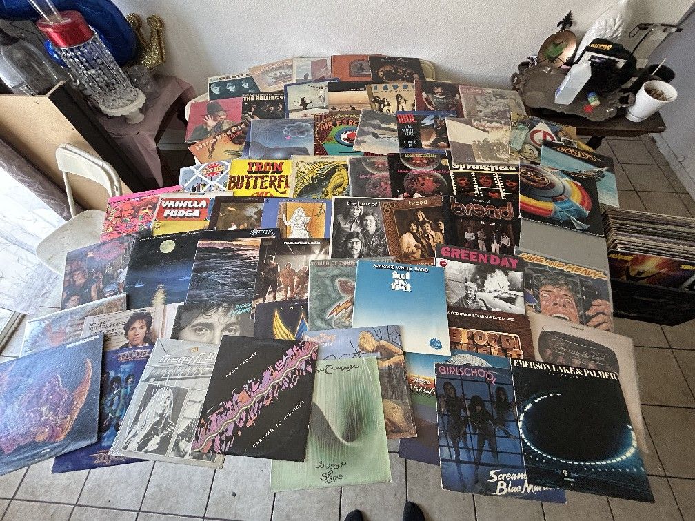 100+ vintage Rock vinyl Records Beatles Zappa Beef heart