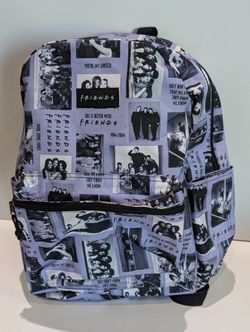 Friends TV Show Collage Backpack Laptop School Bag 1994-2004 TV Series Fan Gear