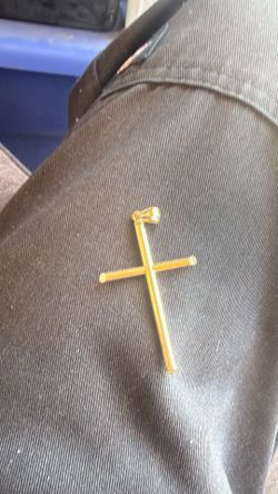 14k gold cross