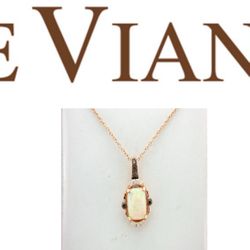 LEVIAN Neopolitan Opal™ white & chocolate Diamond Pendant Necklace