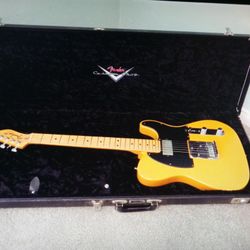 Fender Custom Shop Telecaster Electric Pat's Guitars Seymour Duncans Pickups And Hot Rails Hard Case Butterscotch
