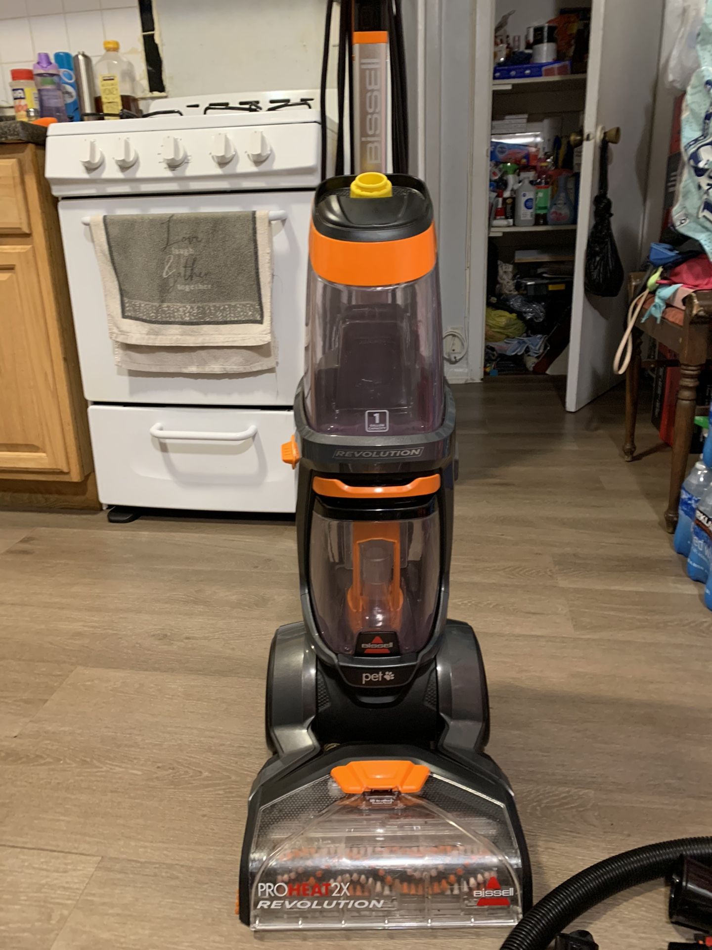 BISSELL ProHeat 2X Revolution Pet Full Size Upright Carpet Cleaner, 1548F, Orange