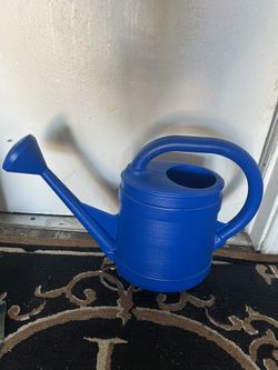 Bloem Watering Can Series 2-Gallons Blue Plastic Classic Watering Can