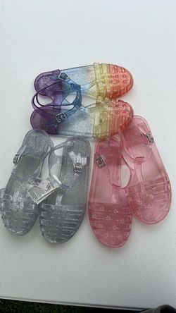 3 pairs of girls jelly sandals from gap sz 3