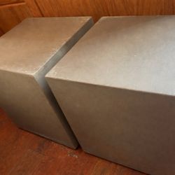 Grey Cement Square Side Table