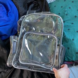 Clear Backpack 15$