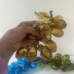 Vintage Glass Grapes