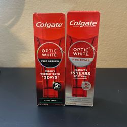 Colgate Optic White Pro Series And Renewal Set 