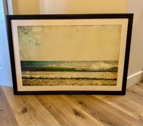 Large Framed Beach Print