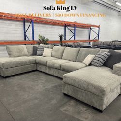 Free Delivery* Like New RC Wiley Light Gray “U” Shape Sectional Sofa! Couch Couches Sectional Gray Grey